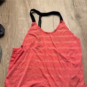 Nike Pink Open Back, Razor Back, Running Tank Top, Color: hot pink, Size: L